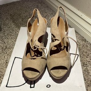 Tan Suede heels